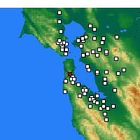 Nearby Forecast Locations - Daly - Carta