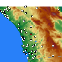 Nearby Forecast Locations - Escondido - Carta