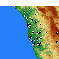 Nearby Forecast Locations - La Jolla - Carta