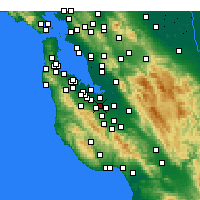 Nearby Forecast Locations - Mountain View - Carta