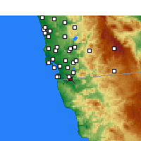 Nearby Forecast Locations - San Ysidro - Carta