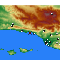 Nearby Forecast Locations - Santa Barbara - Carta