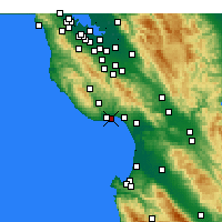 Nearby Forecast Locations - Santa Cruz - Carta
