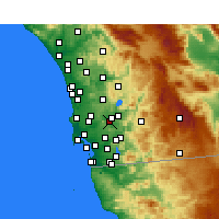 Nearby Forecast Locations - Santee - Carta