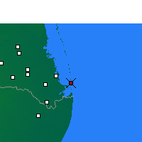 Nearby Forecast Locations - South Padre Island - Carta