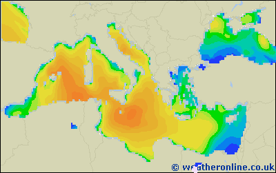 Isole Balearic - Altezza delle onde - ven, 27.11. 01:00 CET