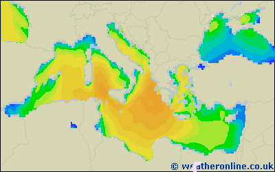 Isole Balearic - Altezza delle onde - ven, 27.11. 19:00 CET