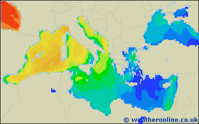 Isole Balearic - Altezza delle onde - mer, 10.02. 01:00 CET