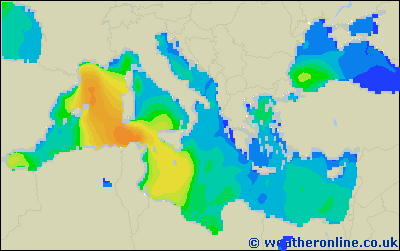 Isole Balearic - Altezza delle onde - lun, 02.05. 08:00 CEST