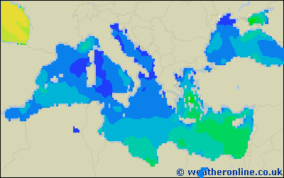 Isole Balearic - Altezza delle onde - lun, 29.08. 02:00 CEST