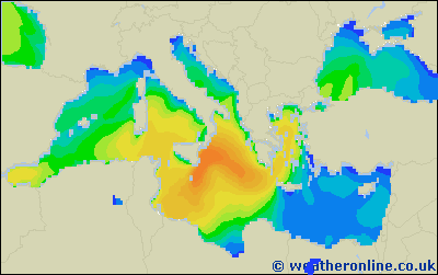 Isole Balearic - Altezza delle onde - ven, 28.10. 20:00 CEST
