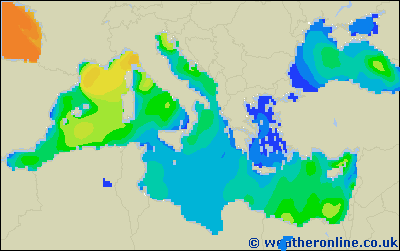 Isole Balearic - Altezza delle onde - mer, 01.03. 01:00 CET