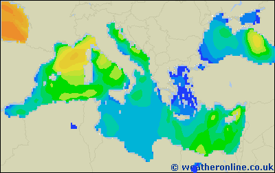Isole Balearic - Altezza delle onde - mer, 01.03. 07:00 CET