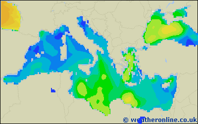 Isole Balearic - Altezza delle onde - ven, 31.03. 08:00 CEST