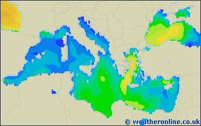 Isole Balearic - Altezza delle onde - ven, 31.03. 14:00 CEST