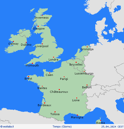 sommario  America del Nord Carte di previsione