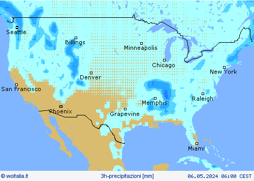 3h-precipitazioni Carte di previsione