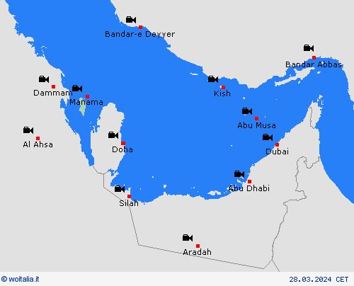 webcam Bahrain Asia Carte di previsione