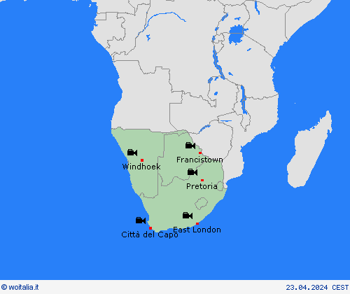 webcam  Africa Carte di previsione