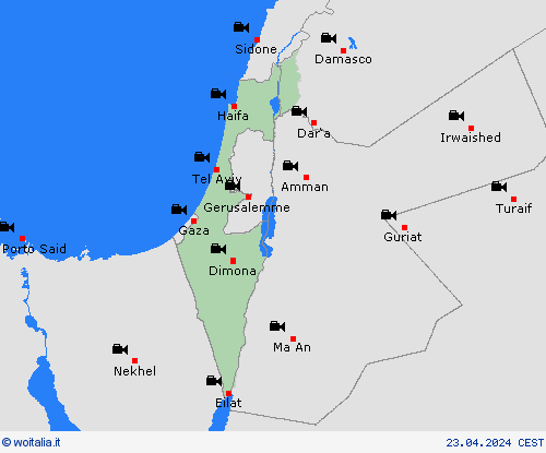 webcam Israele Asia Carte di previsione