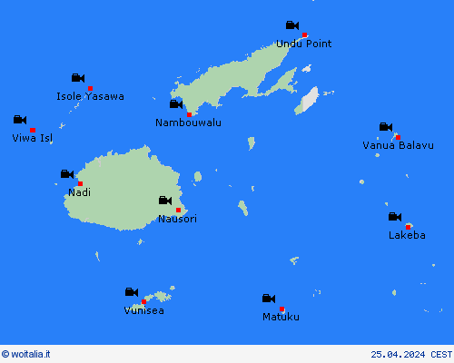 webcam Figi Oceania Carte di previsione
