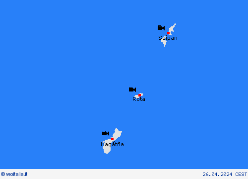 webcam Isole Marianne Oceania Carte di previsione