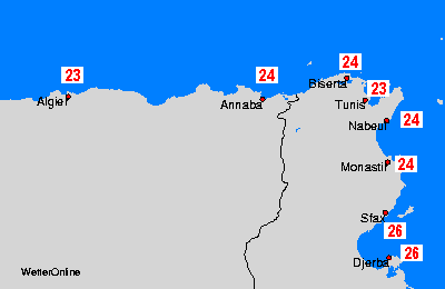 Algeria, Tunisia: lun, 29.04.