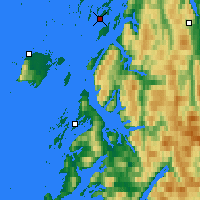 Nearby Forecast Locations - Tjøtta - Carta