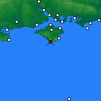 Nearby Forecast Locations - Isola di Wight - Carta