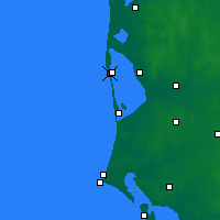 Nearby Forecast Locations - Hvide Sande - Carta