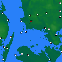 Nearby Forecast Locations - Flakkebjerg - Carta