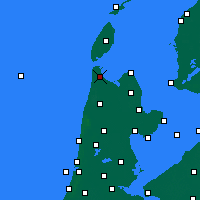 Nearby Forecast Locations - Den Helder - Carta