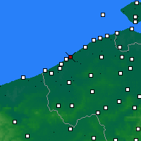 Nearby Forecast Locations - Ostenda - Carta