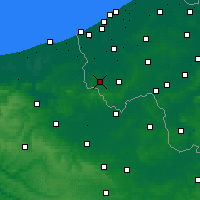 Nearby Forecast Locations - Poperinge - Carta