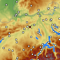 Nearby Forecast Locations - Obergösgen - Carta