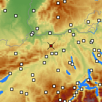 Nearby Forecast Locations - Rünenberg - Carta