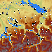 Nearby Forecast Locations - Ebnat-Kappel - Carta