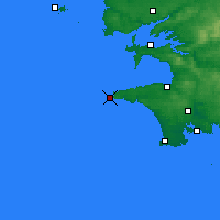 Nearby Forecast Locations - Pointe du Raz - Carta