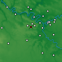 Nearby Forecast Locations - Toussus-le-Noble - Carta