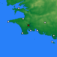 Nearby Forecast Locations - Quimper - Carta