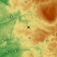 Nearby Forecast Locations - Rodez - Carta