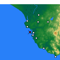 Nearby Forecast Locations - Cadice - Carta