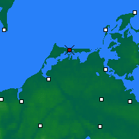 Nearby Forecast Locations - Fischland-Darß-Zingst - Carta