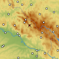 Nearby Forecast Locations - Zwiesel - Carta