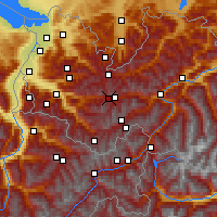 Nearby Forecast Locations - Alpe-Rauz - Carta