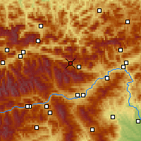 Nearby Forecast Locations - Wald am Schoberpaß - Carta