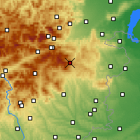 Nearby Forecast Locations - Mönichkirchen - Carta
