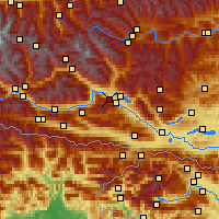 Nearby Forecast Locations - Spittal an der Drau - Carta