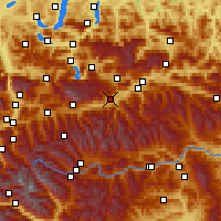 Nearby Forecast Locations - Gröbming - Carta
