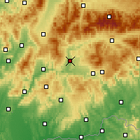 Nearby Forecast Locations - Sliač - Carta